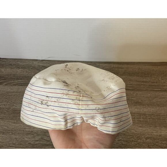 Vintage Authentic VUARNET FRANCE Hat Trucker Fitted Baseball Hat Flaw Stained - Picture 3 of 6